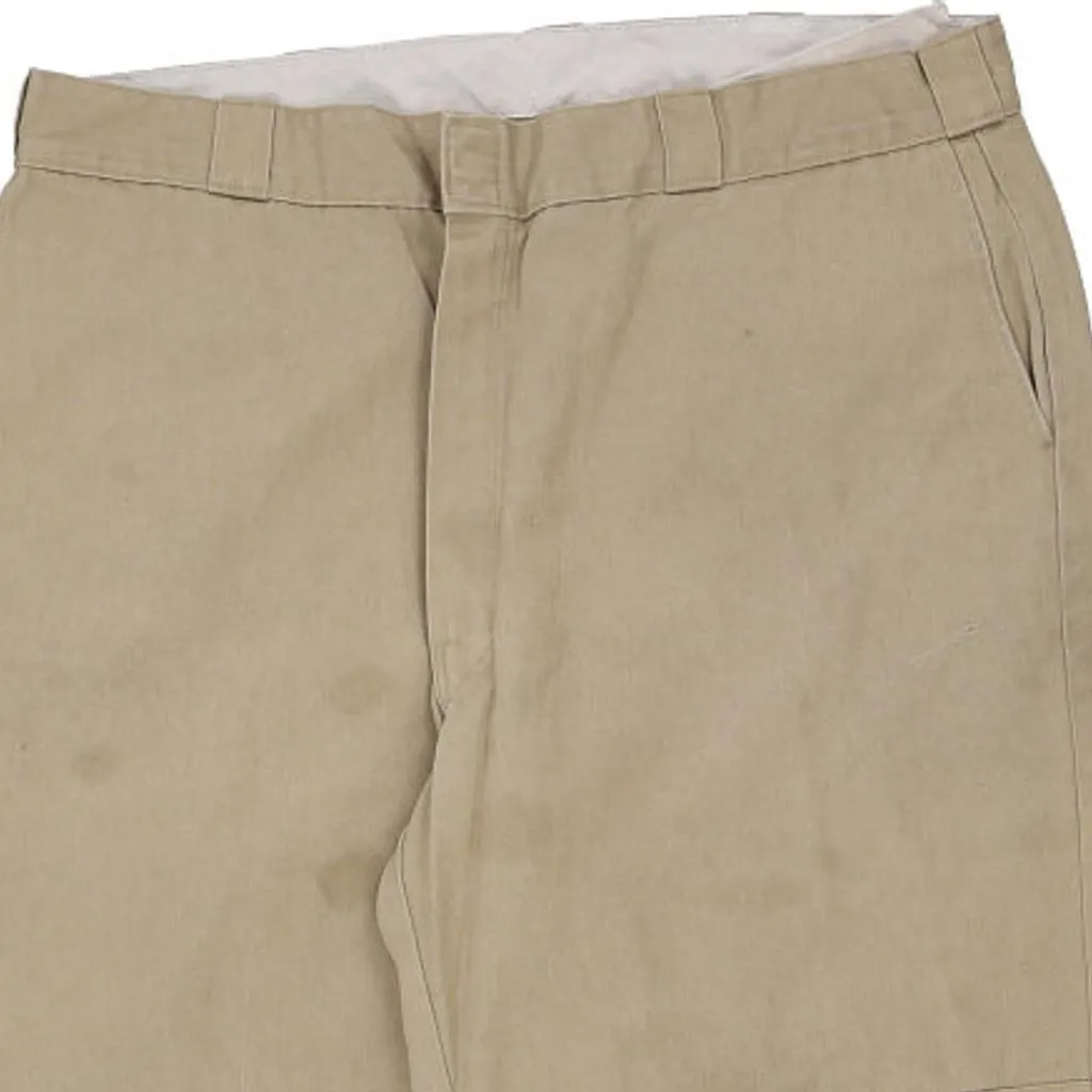 Dickies Trousers - 40W 32L Beige Cotton Blend