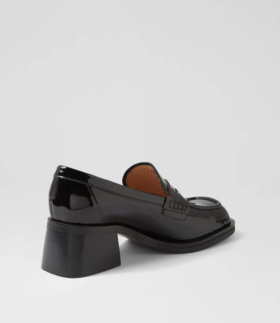 DJANGO & JULIETTE Elagant Black Patent Leather Heels