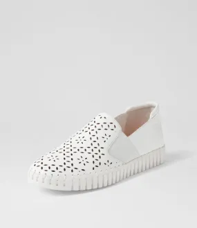 DJANGO & JULIETTE Harel White Leather Sneakers