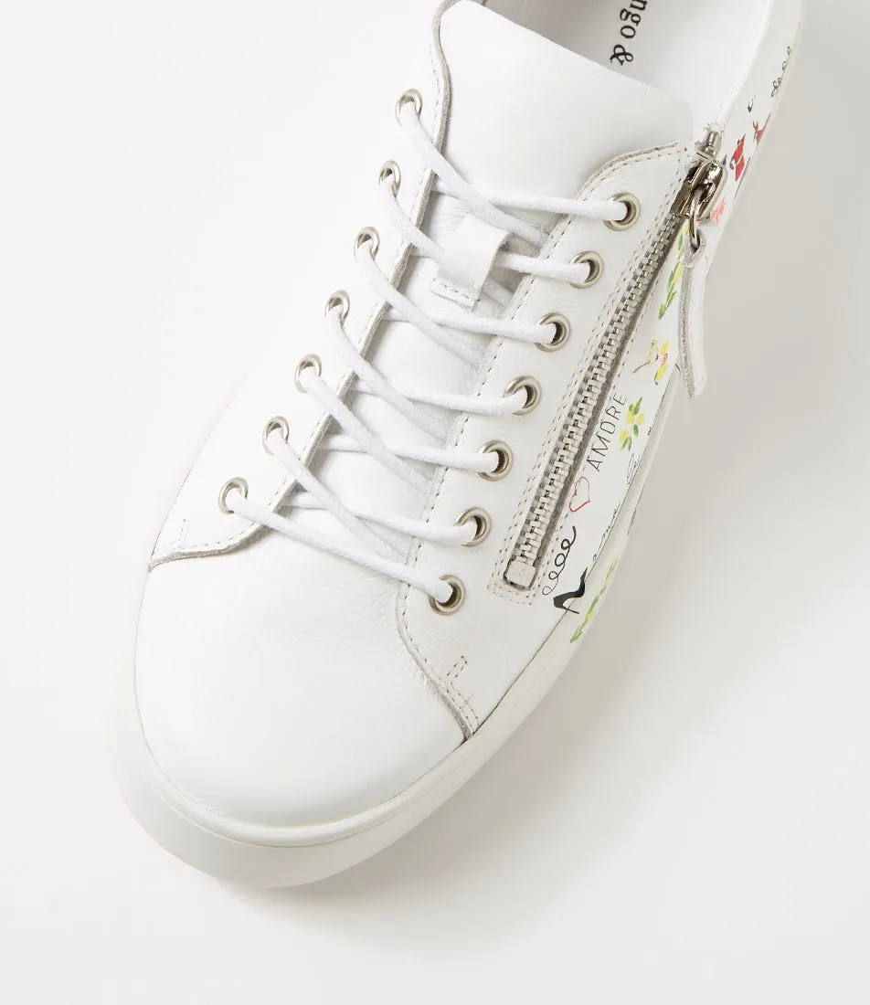 DJANGO & JULIETTE Loliday White Multi Sneakers