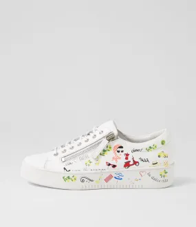 DJANGO & JULIETTE Loliday White Multi Sneakers