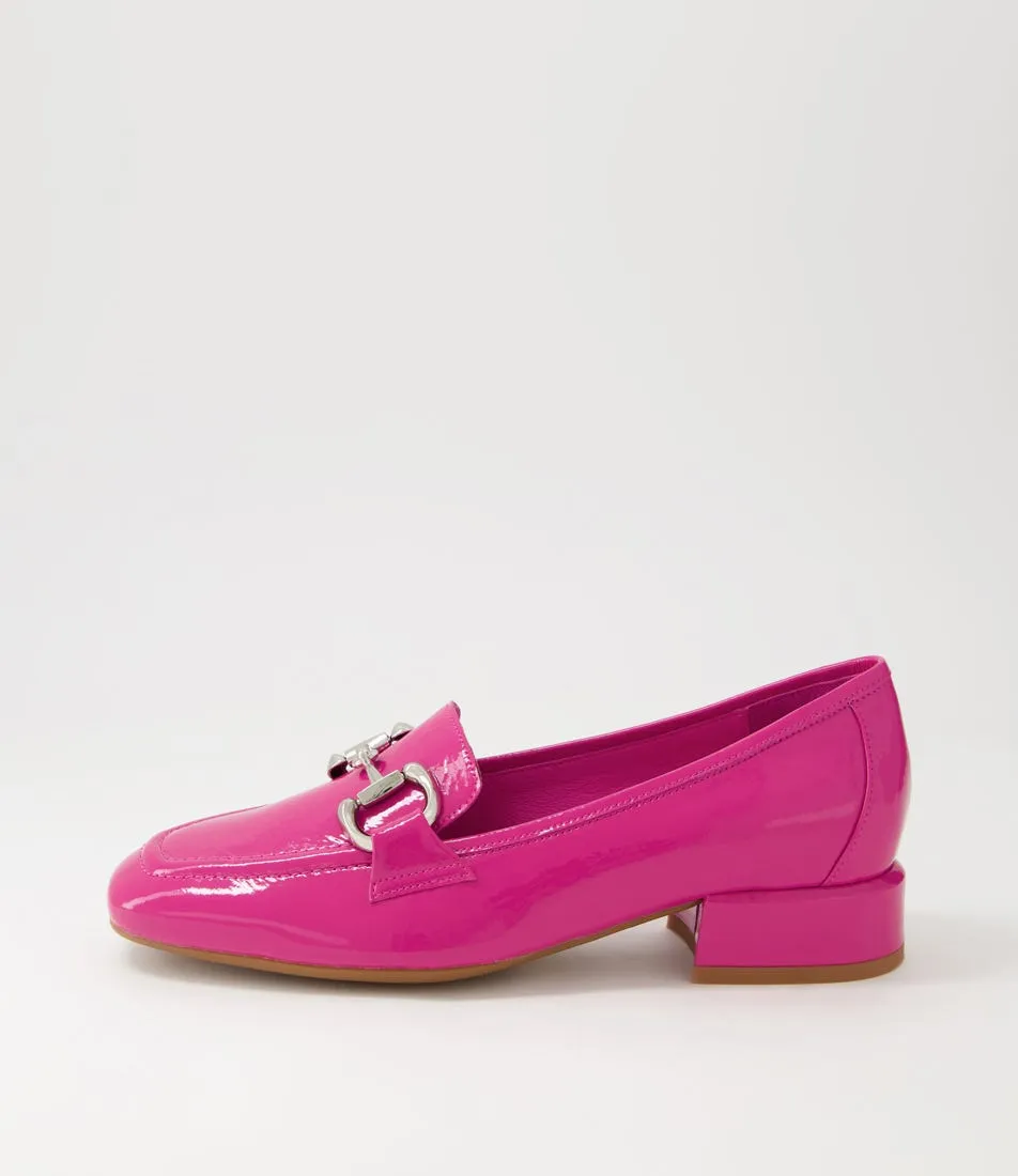 DJANGO & JULIETTE Velam Fuchsia Patent Leather Heels