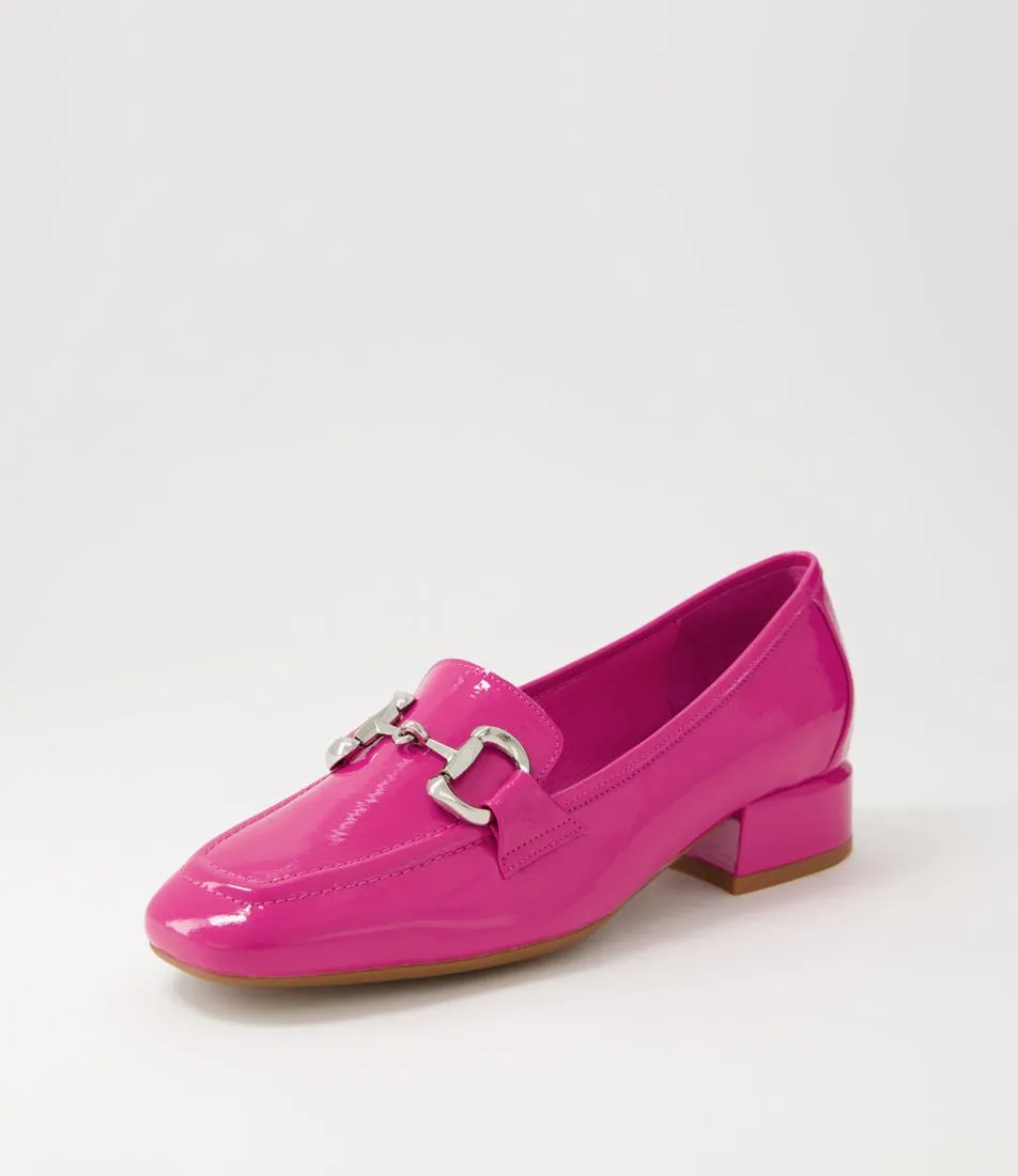 DJANGO & JULIETTE Velam Fuchsia Patent Leather Heels