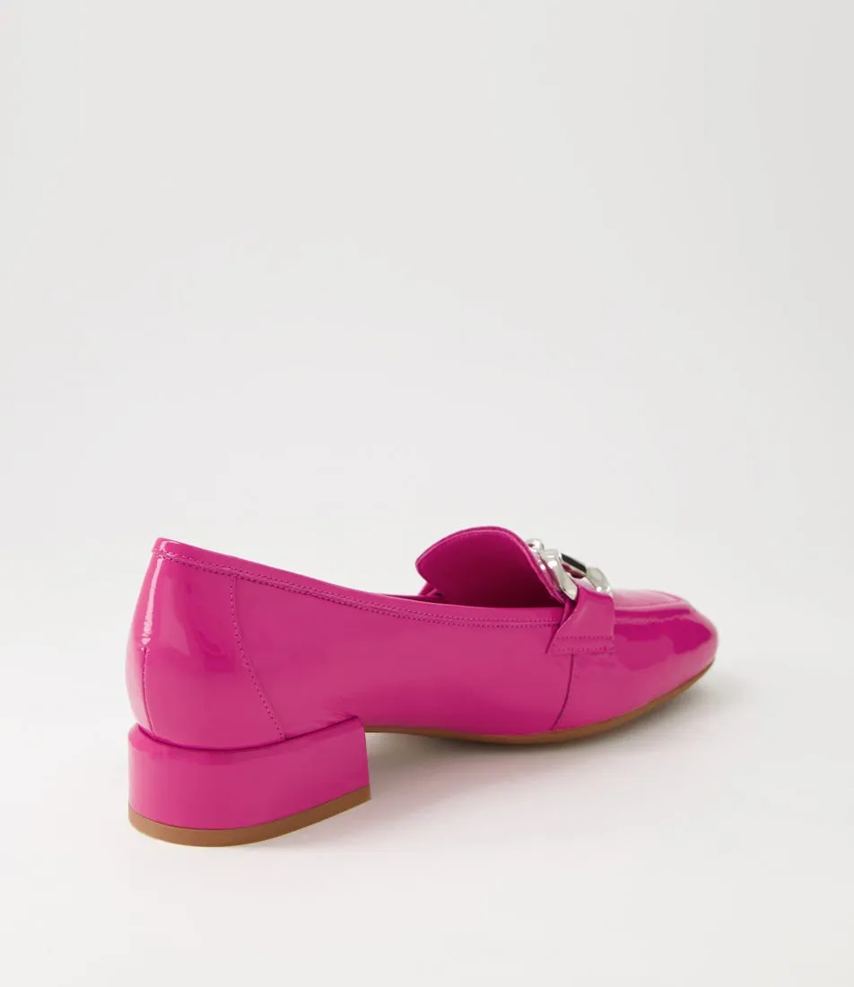 DJANGO & JULIETTE Velam Fuchsia Patent Leather Heels