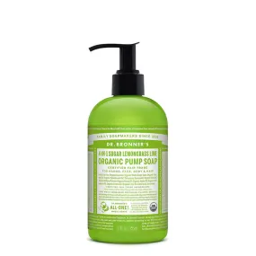 Dr. Bronner's Lemongrass Lime Organic Sugar Soap Pump - 4-in-1