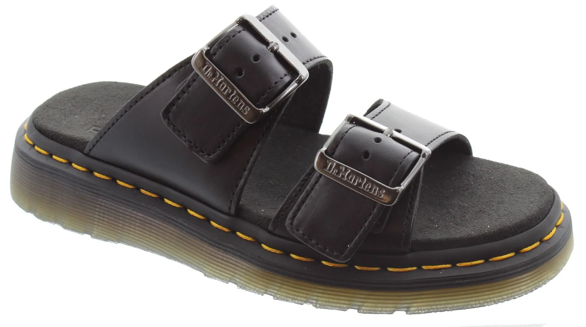 DR MARTENS Ladies Josef Buckle Mules In Black