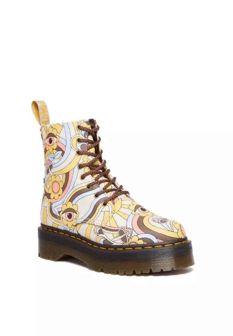 Dr. Martens VEGAN JADON Retro Canvas Platforms