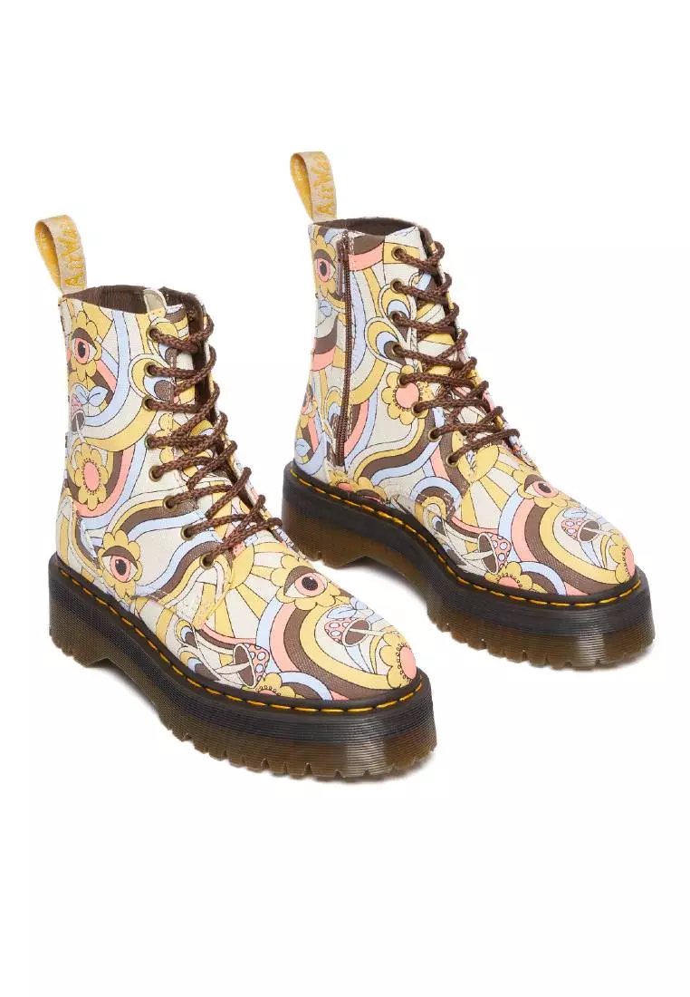 Dr. Martens VEGAN JADON Retro Canvas Platforms