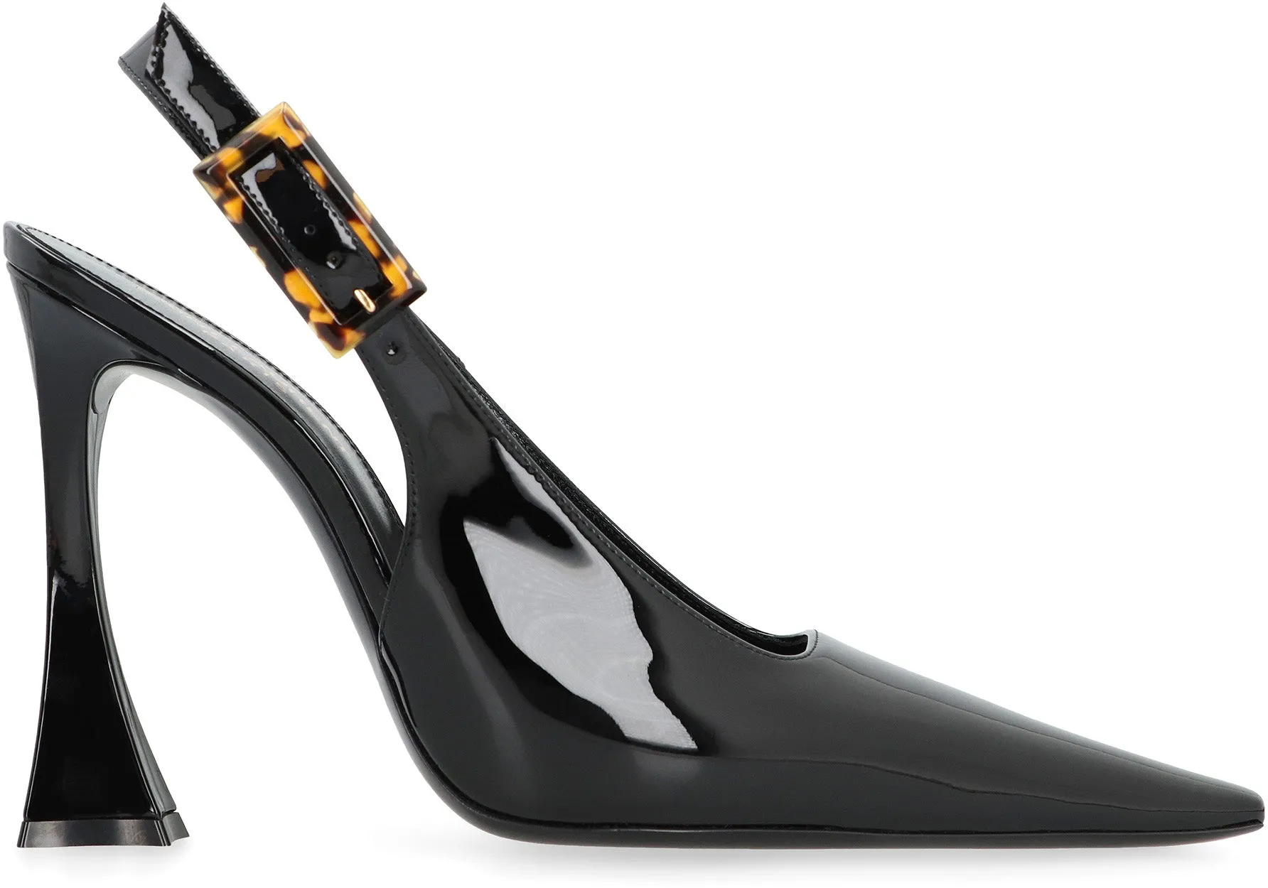 DUNE PATENT LEATHER SLINGBACK PUMPS