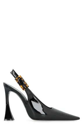 DUNE PATENT LEATHER SLINGBACK PUMPS