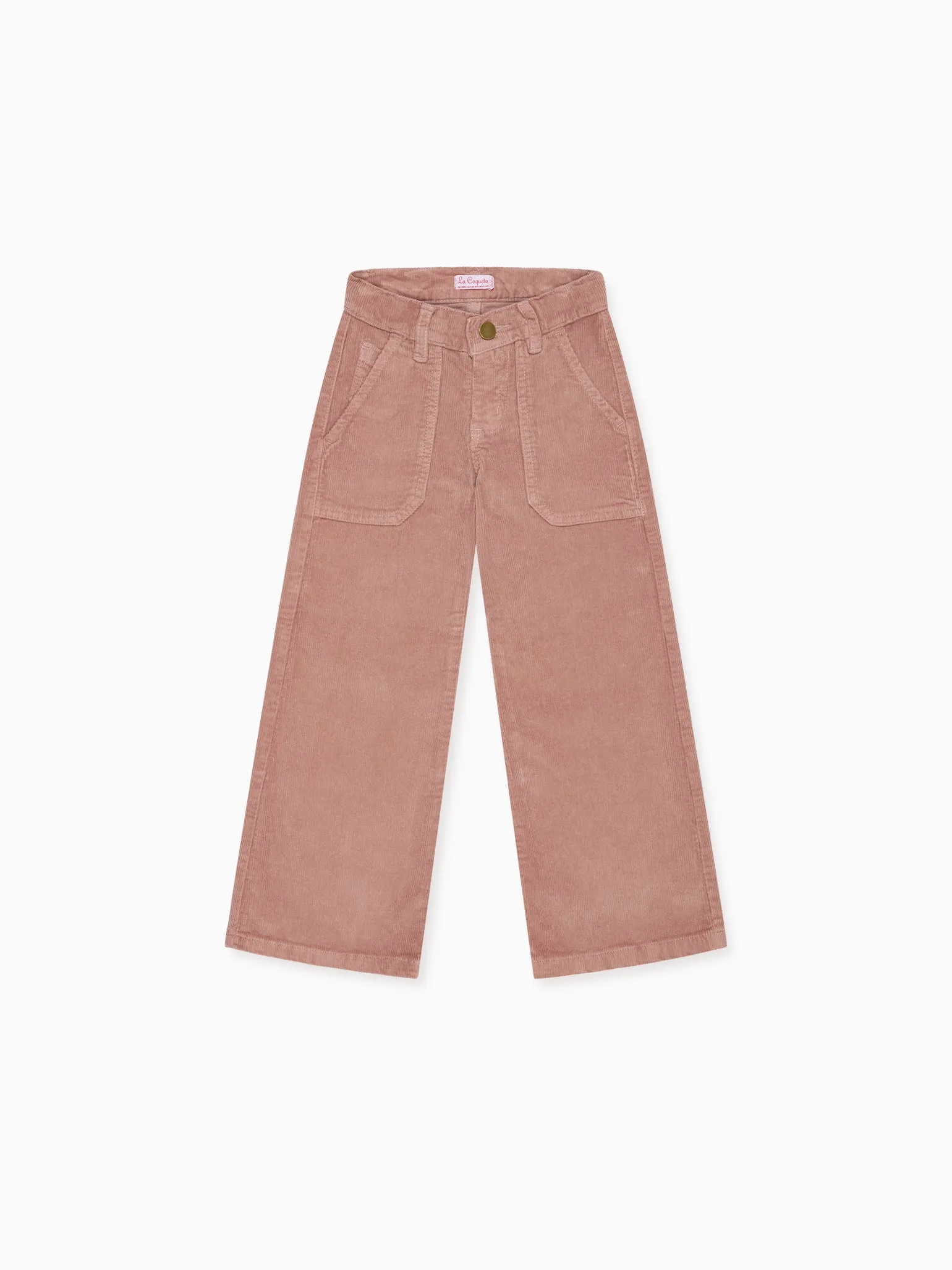 Dusty Pink Enola Girl Wide Leg Trousers