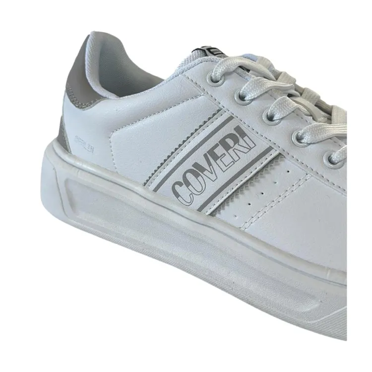 Enrico Coveri White Lace-Up Men's Sneakers