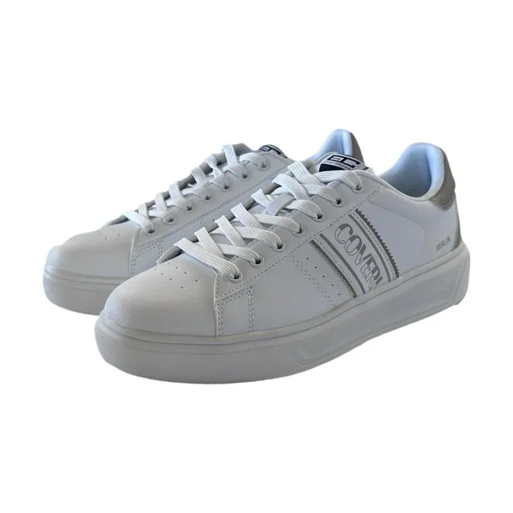 Enrico Coveri White Lace-Up Men's Sneakers