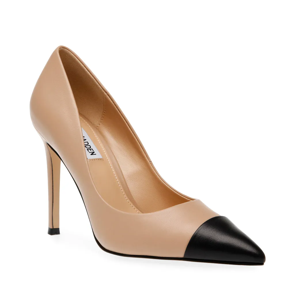 Evelyn-C Black Tan Pump - Shop Now