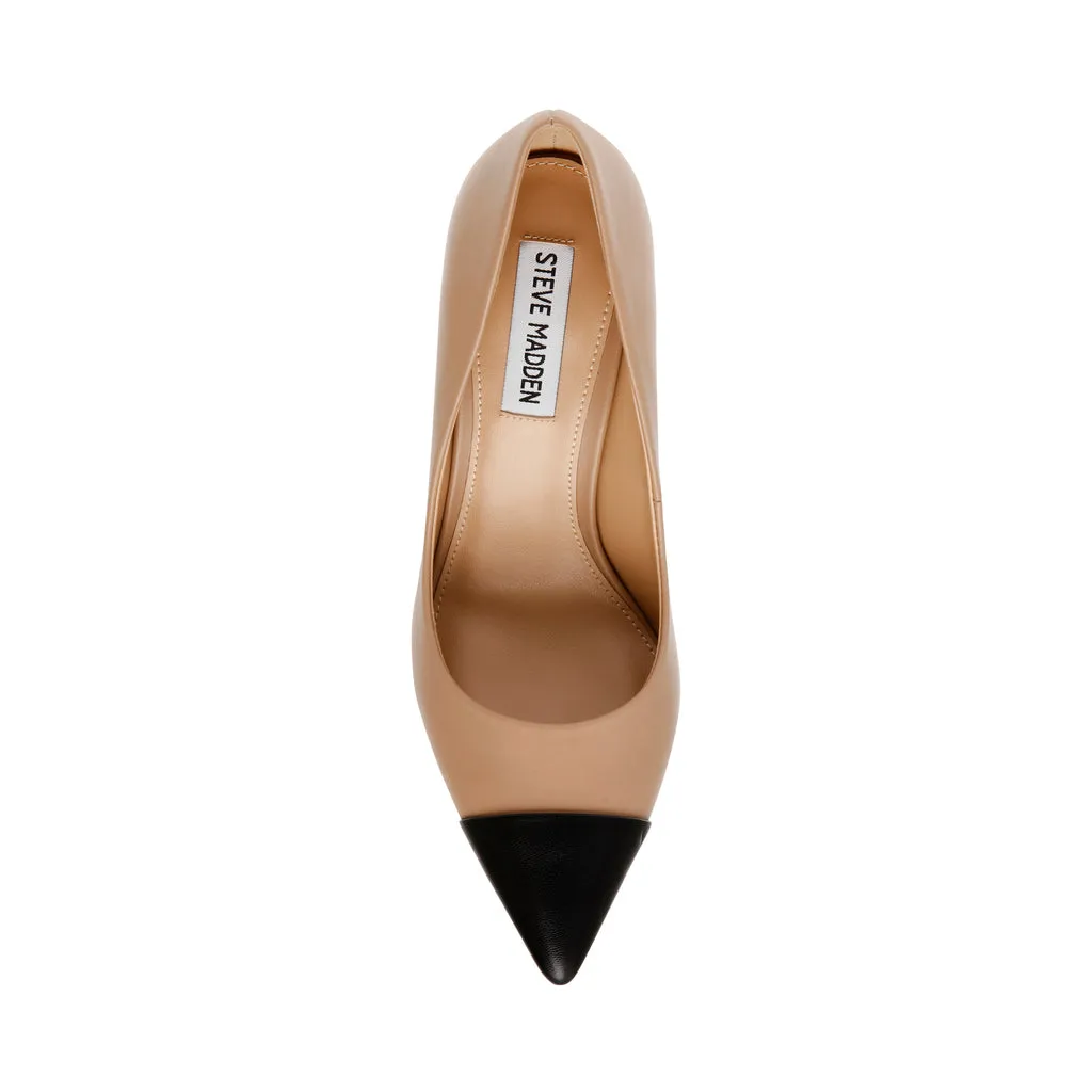 Evelyn-C Black Tan Pump - Shop Now