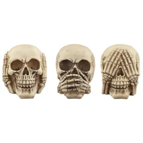 Fantasy Skull Set - See No Evil, Speak No Evil, Hear No Evil SK276