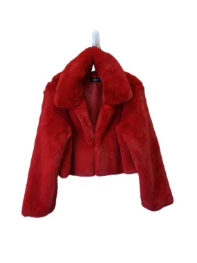 Faux Fur & Sherpa Red Jacket by Akira - Size Large