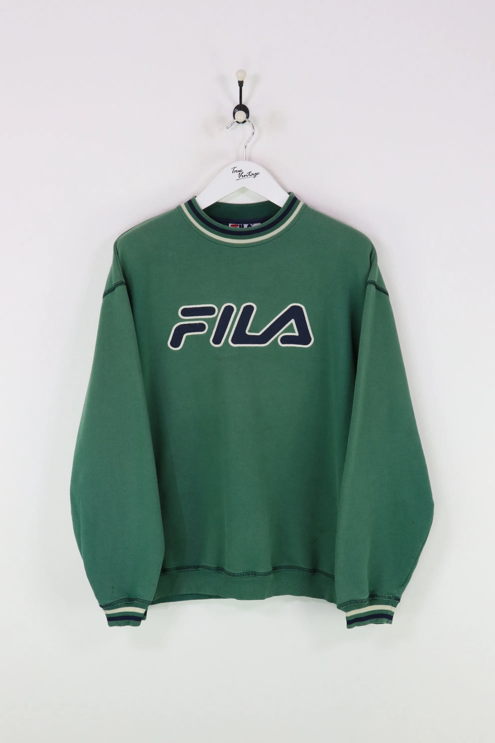 Fila Green Sweatshirt in Medium Size