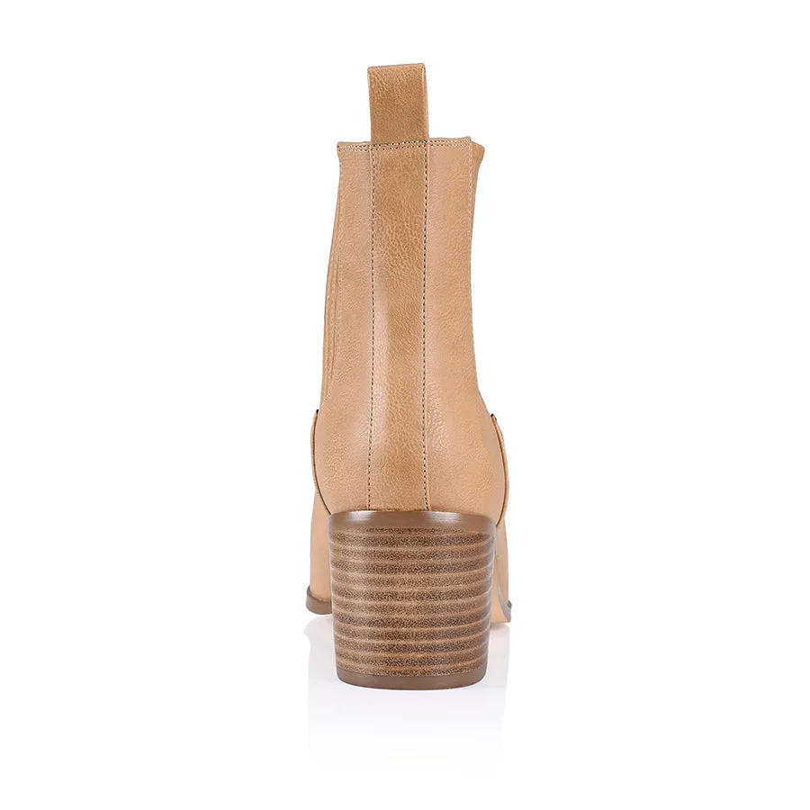 Fillipin Chelsea Ankle Boots - Caramel Softee