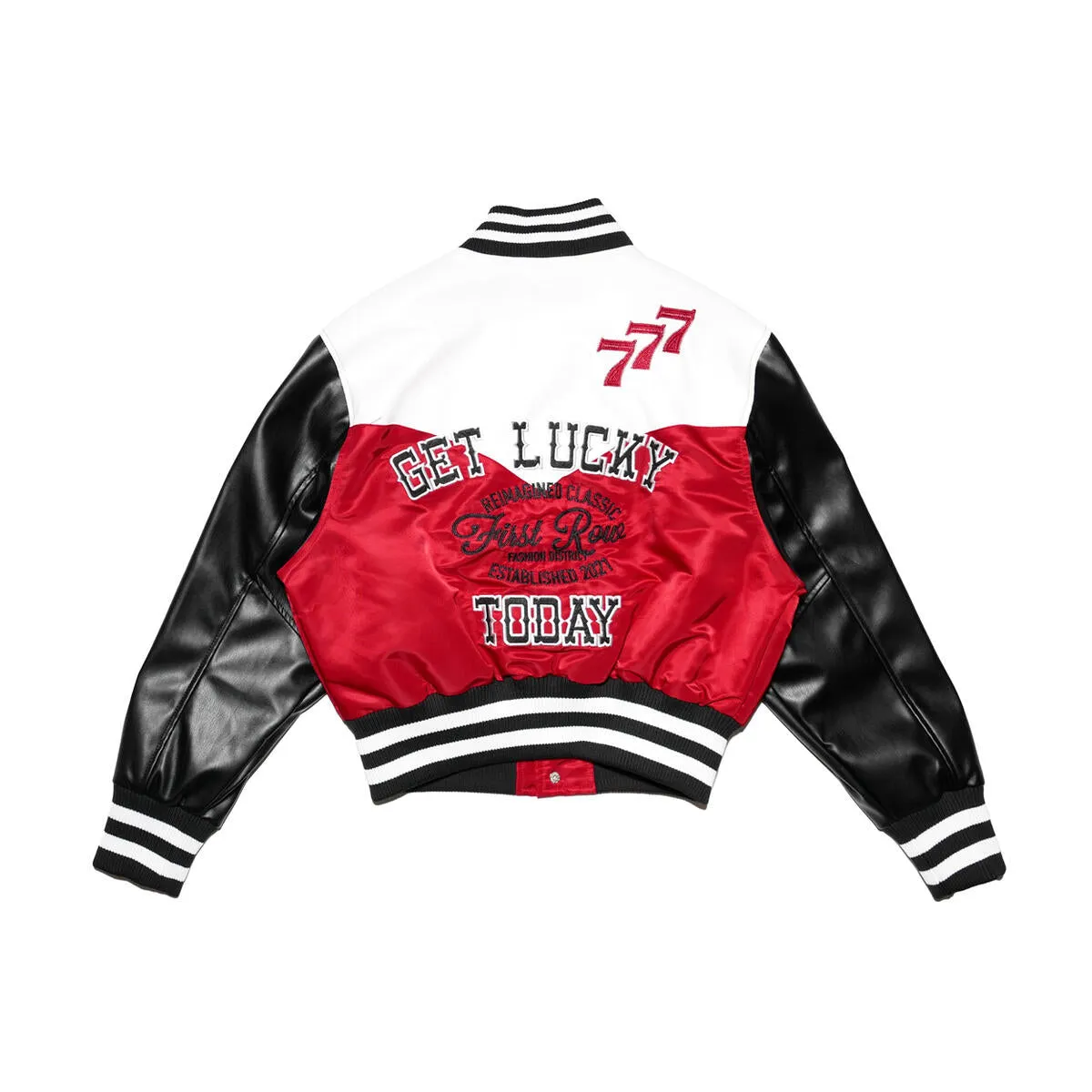 First Row Get Lucky Red Women's Varsity Jacket