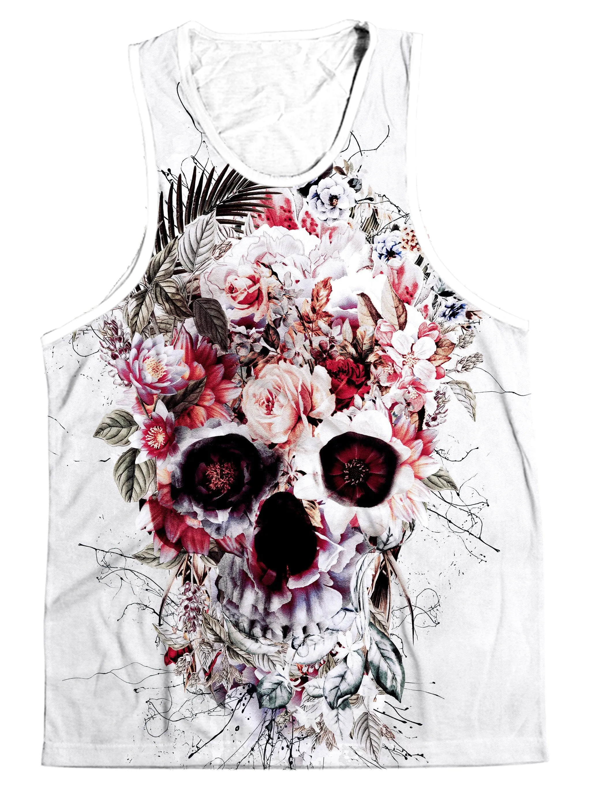 Floral Skull Men's Tank