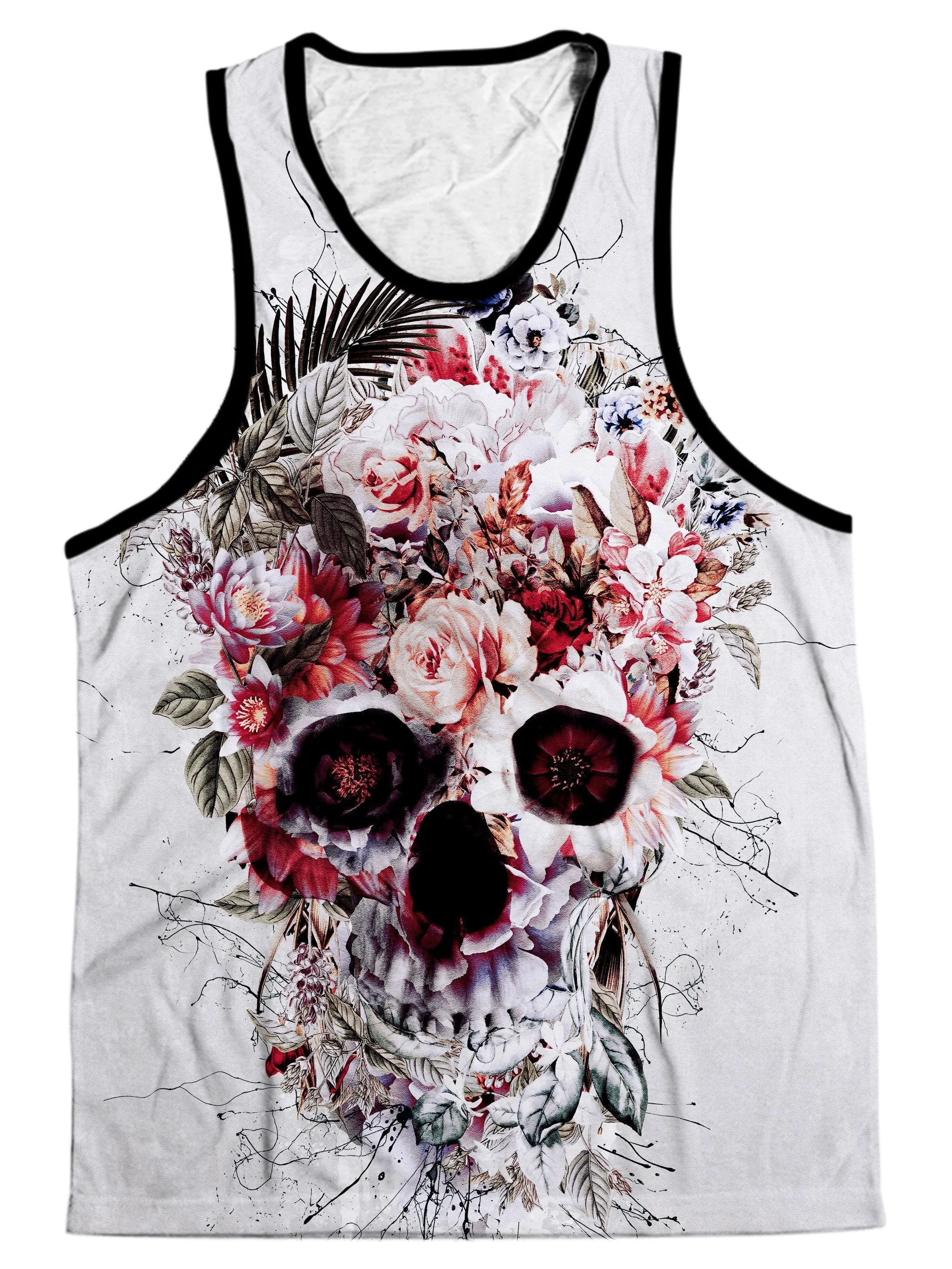 Floral Skull Men's Tank