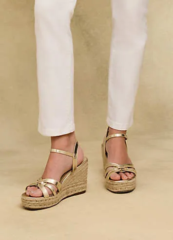 Gold Cut-Out Detail Wedges by Freemans