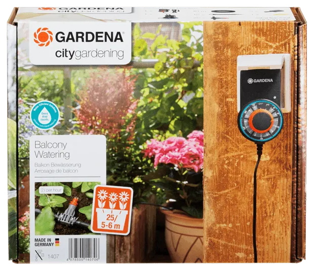 Gardena Set voor volautomatische bloembakbesproeiing