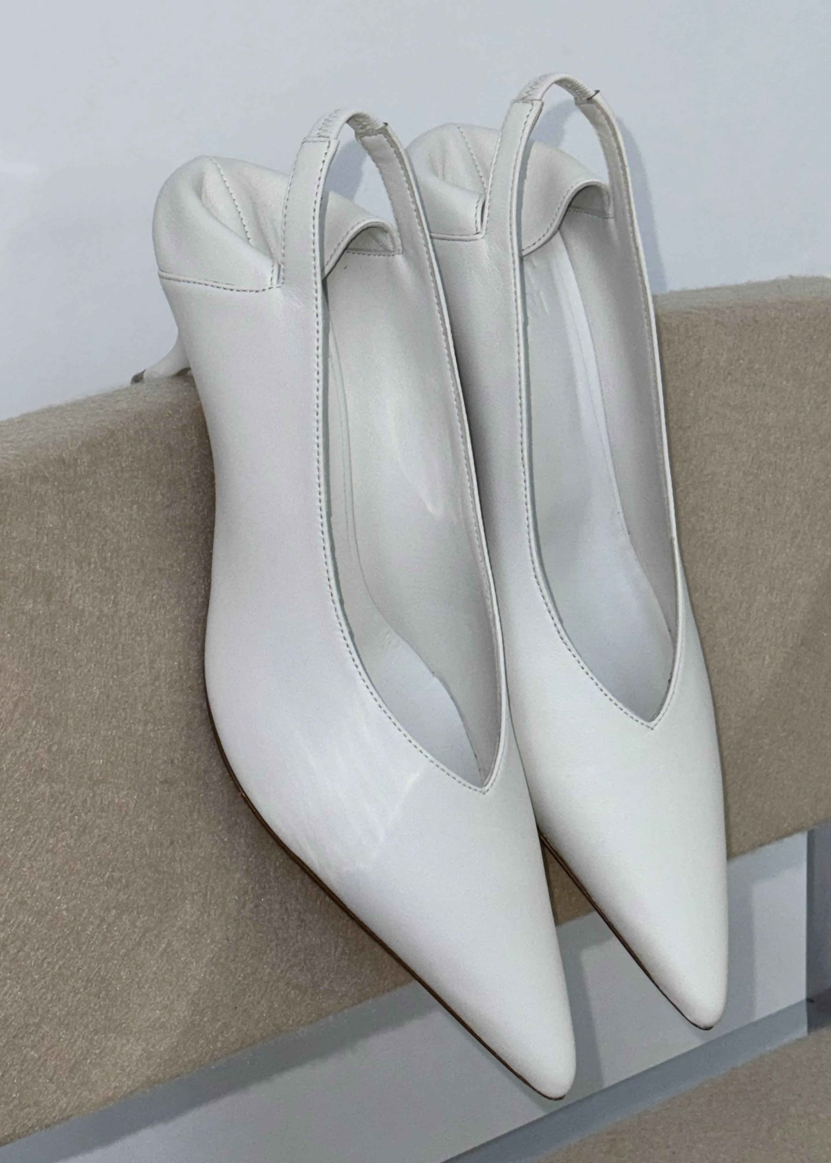 Gia Borghini X Heidi Bivens Heloise Heels - Oyster