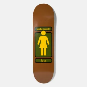 Girl Skateboards - 8.375 Mike Carroll 93 Til Skateboard Deck - Brown