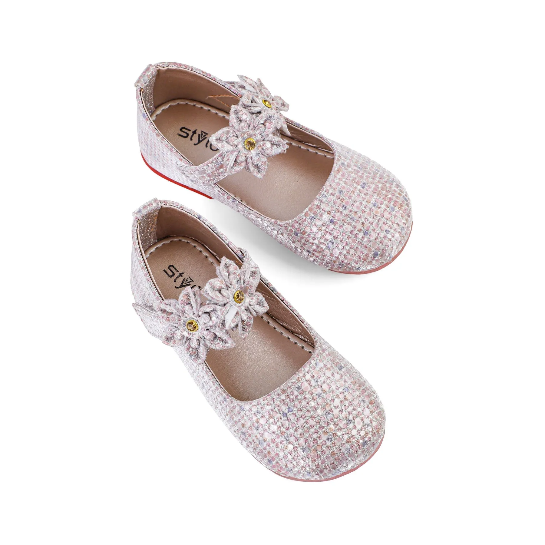 Girls Champagne Fancy Pumps KD0903