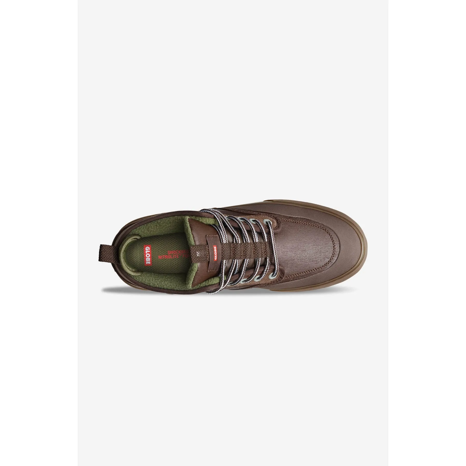 Globe Motley Mid Shoes - Chestnut / Olive / Summit