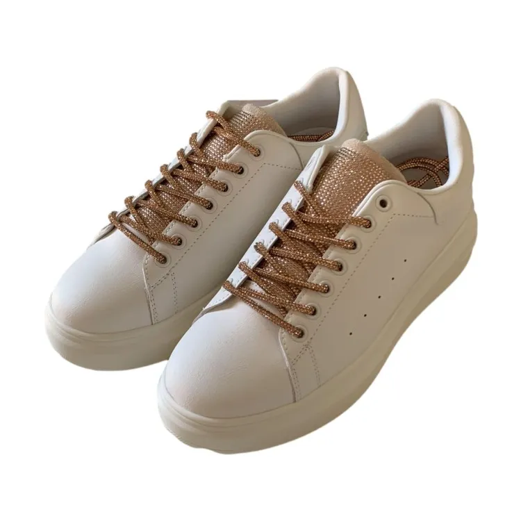 Gold & Gold GB811 Women's Champagne Sneakers