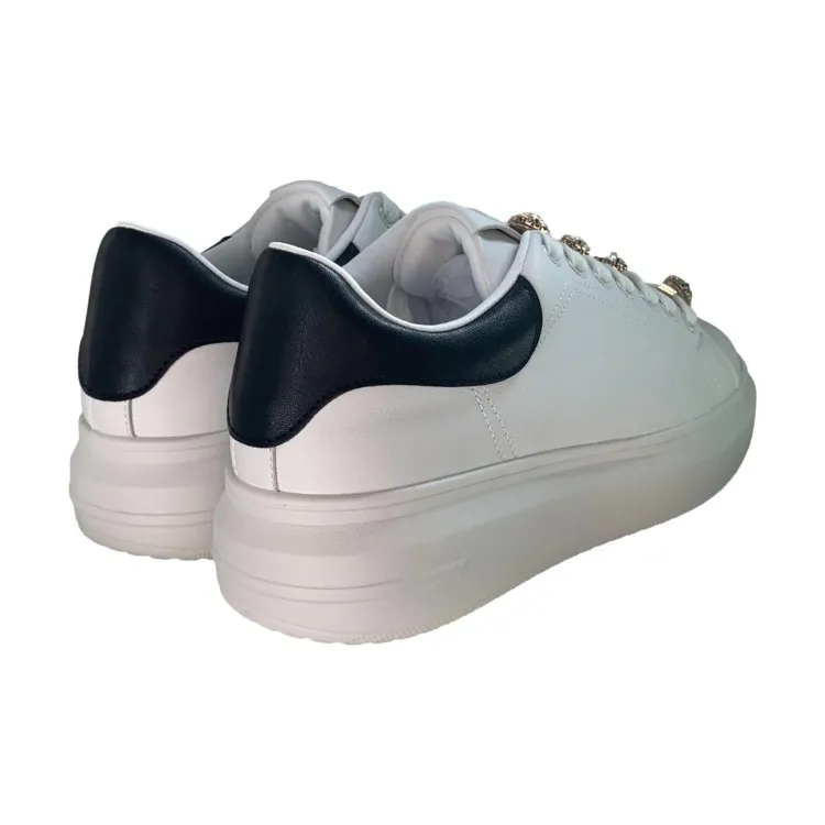 White and Black Women's Sneakers by Gold & Gold