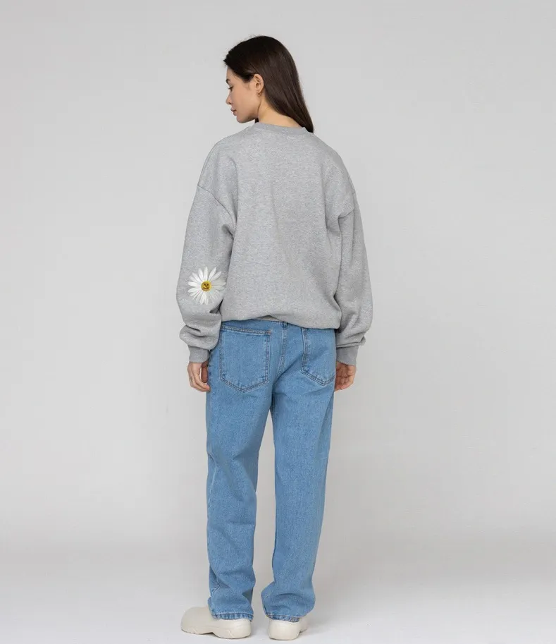 Graver Elbow Daisy Flower Sweatshirt