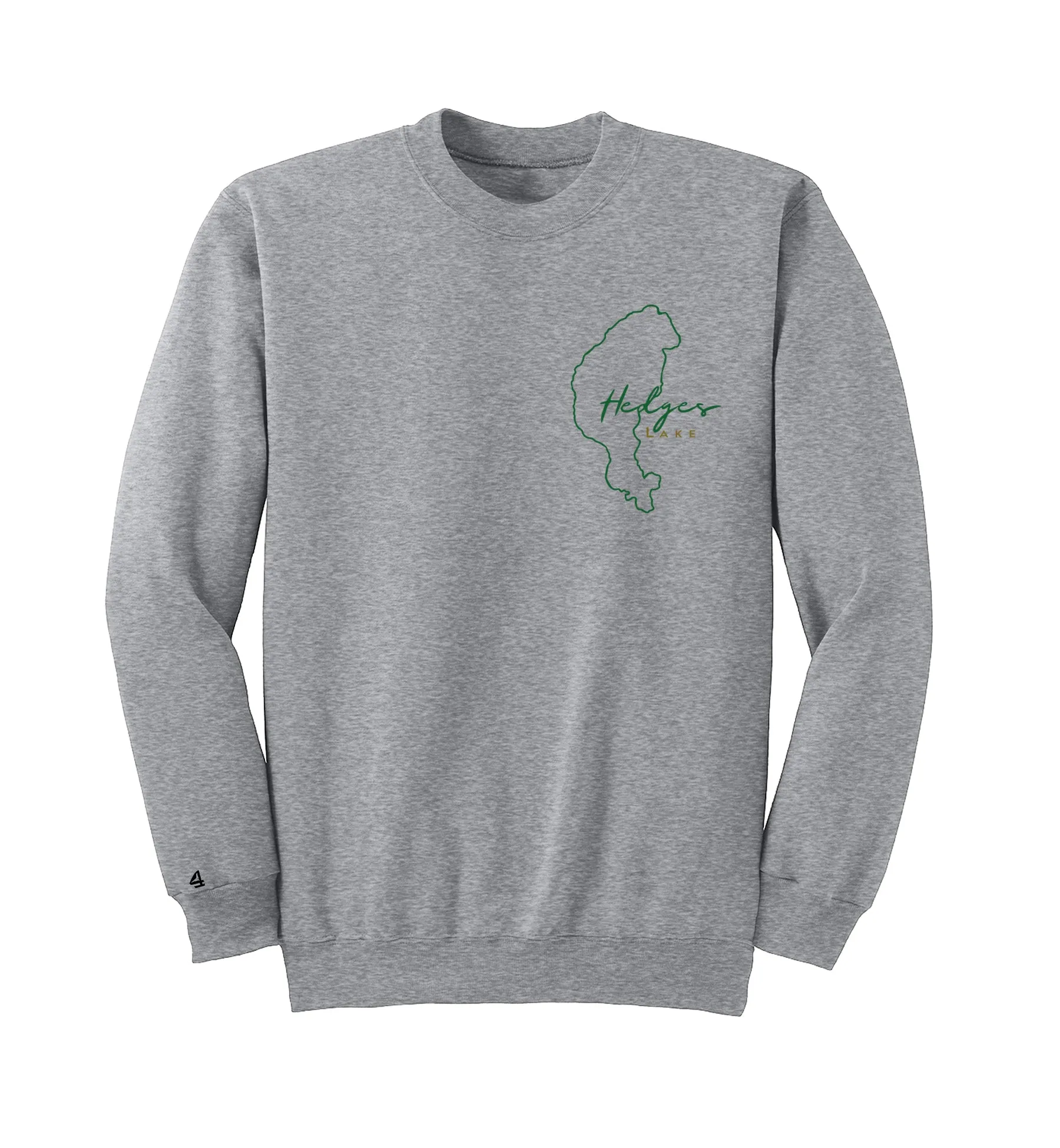 Hedges Lake Map Crewneck Sweatshirt