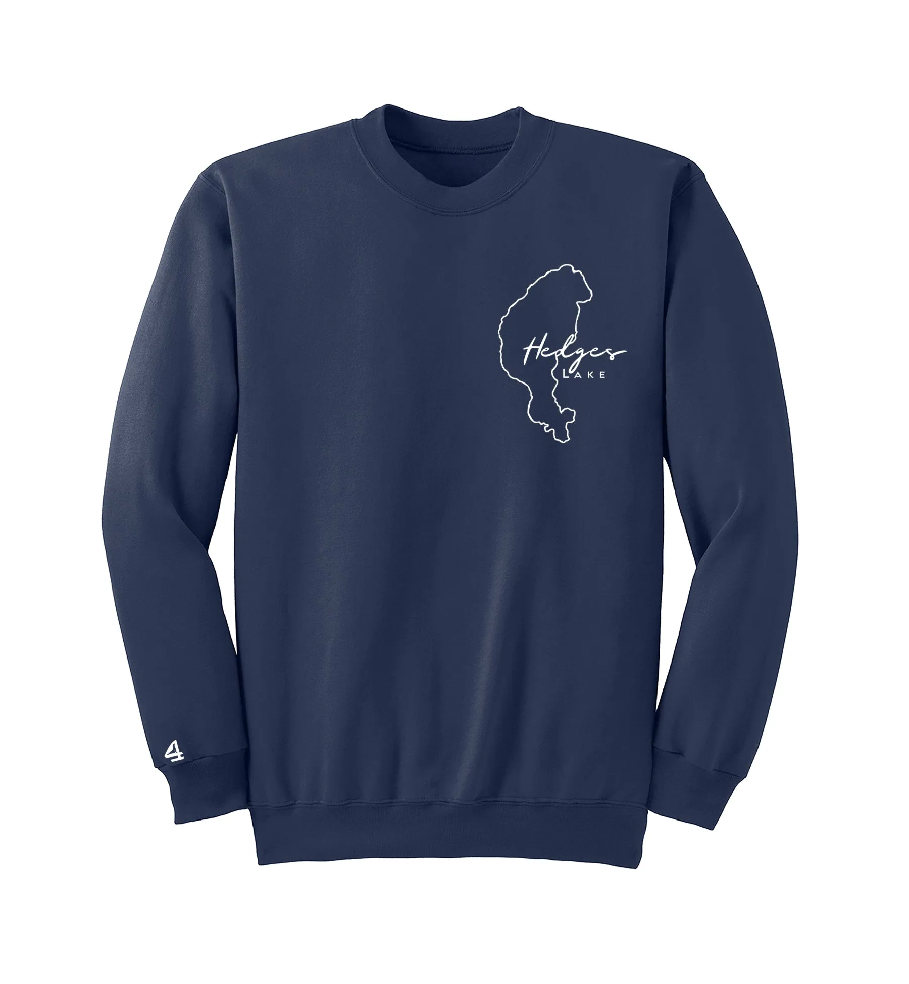 Hedges Lake Map Crewneck Sweatshirt