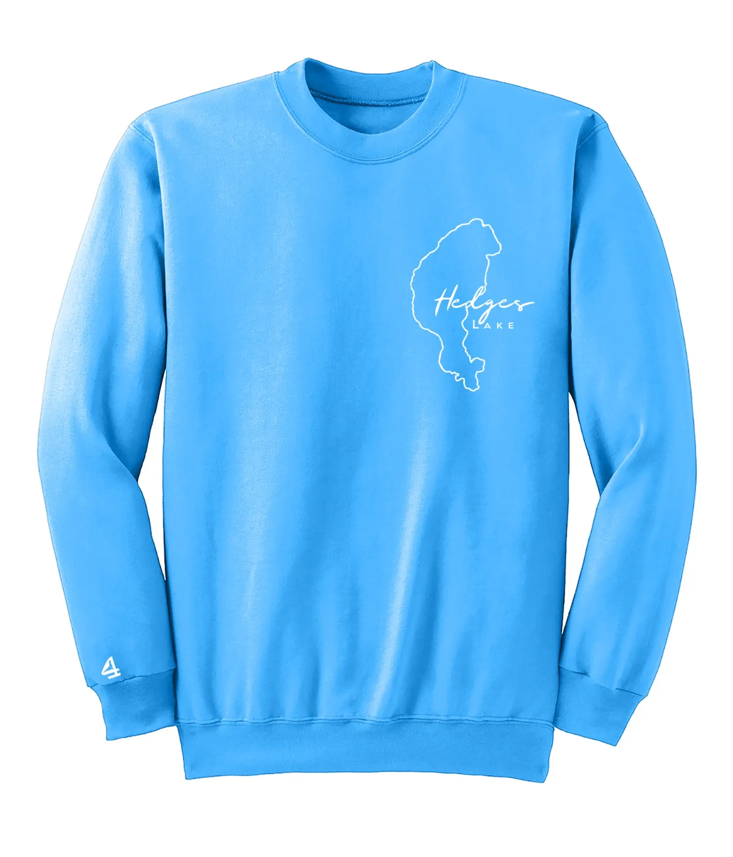 Hedges Lake Map Crewneck Sweatshirt