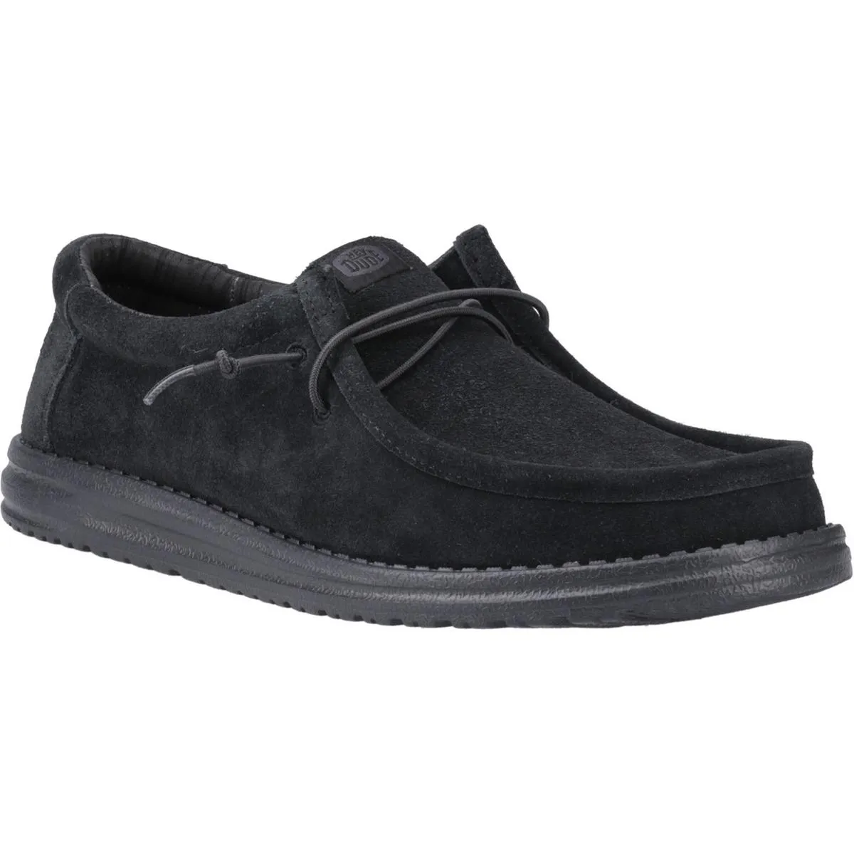 HEYDUDE Wally Suede Shoes Black