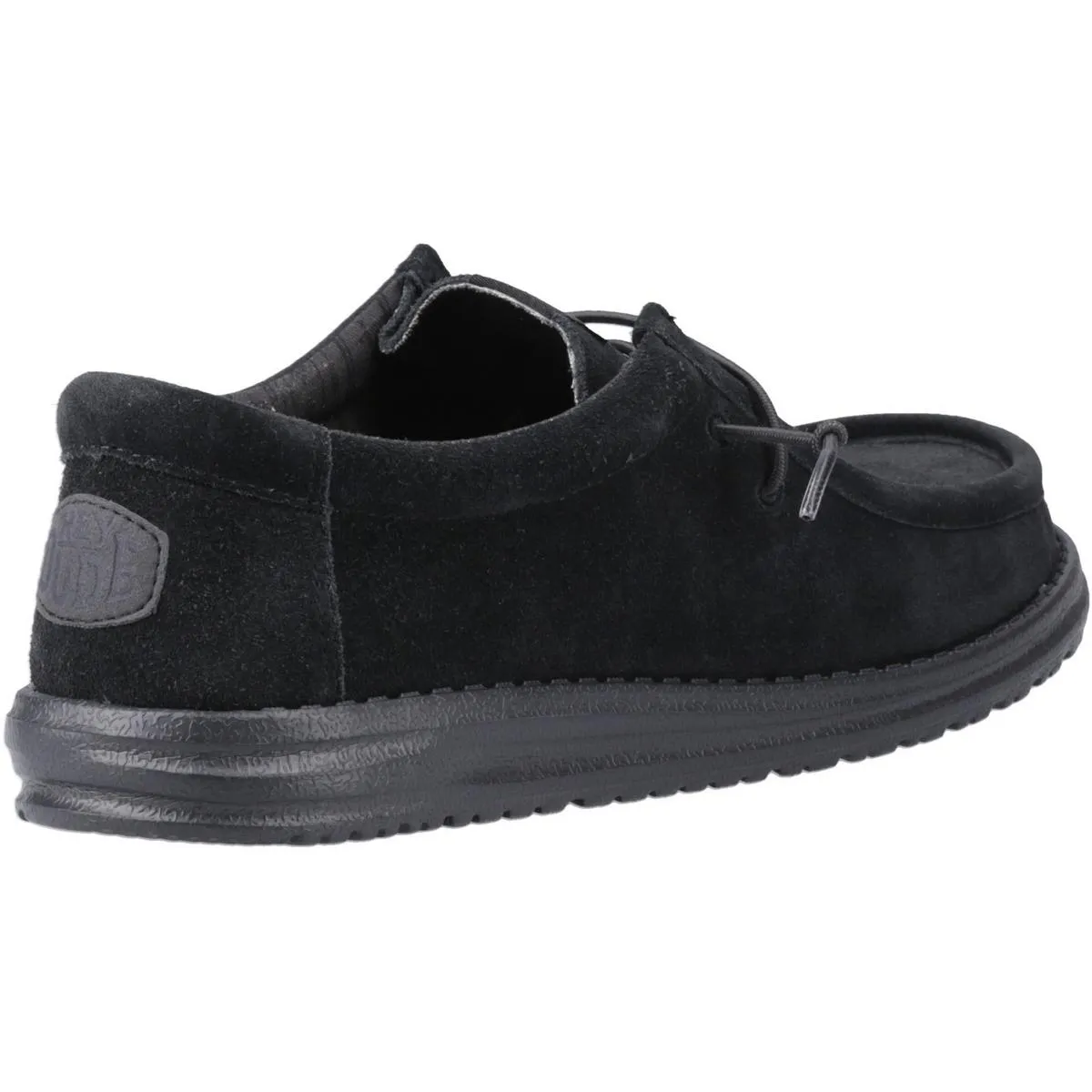 HEYDUDE Wally Suede Shoes Black