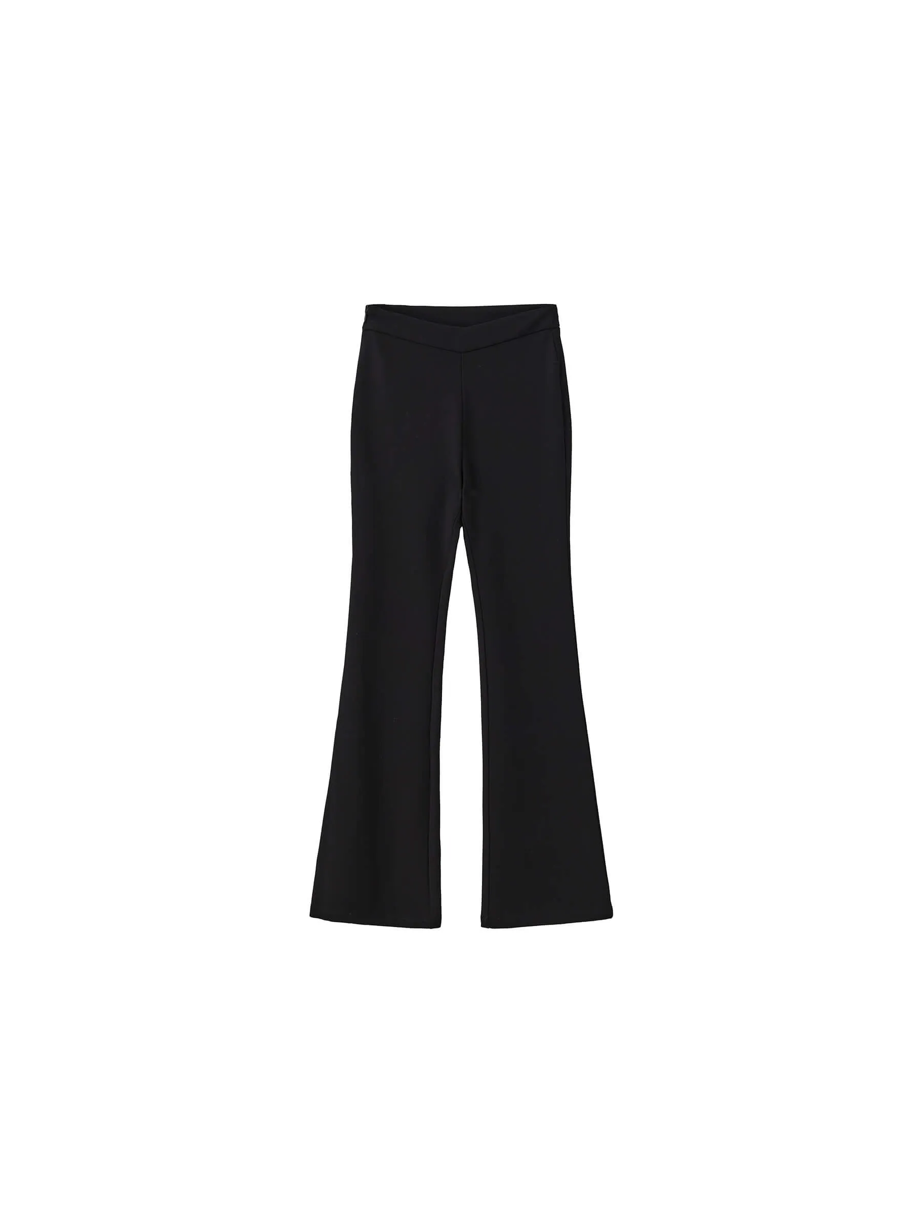 High Waisted Flared High Elastic Trousers