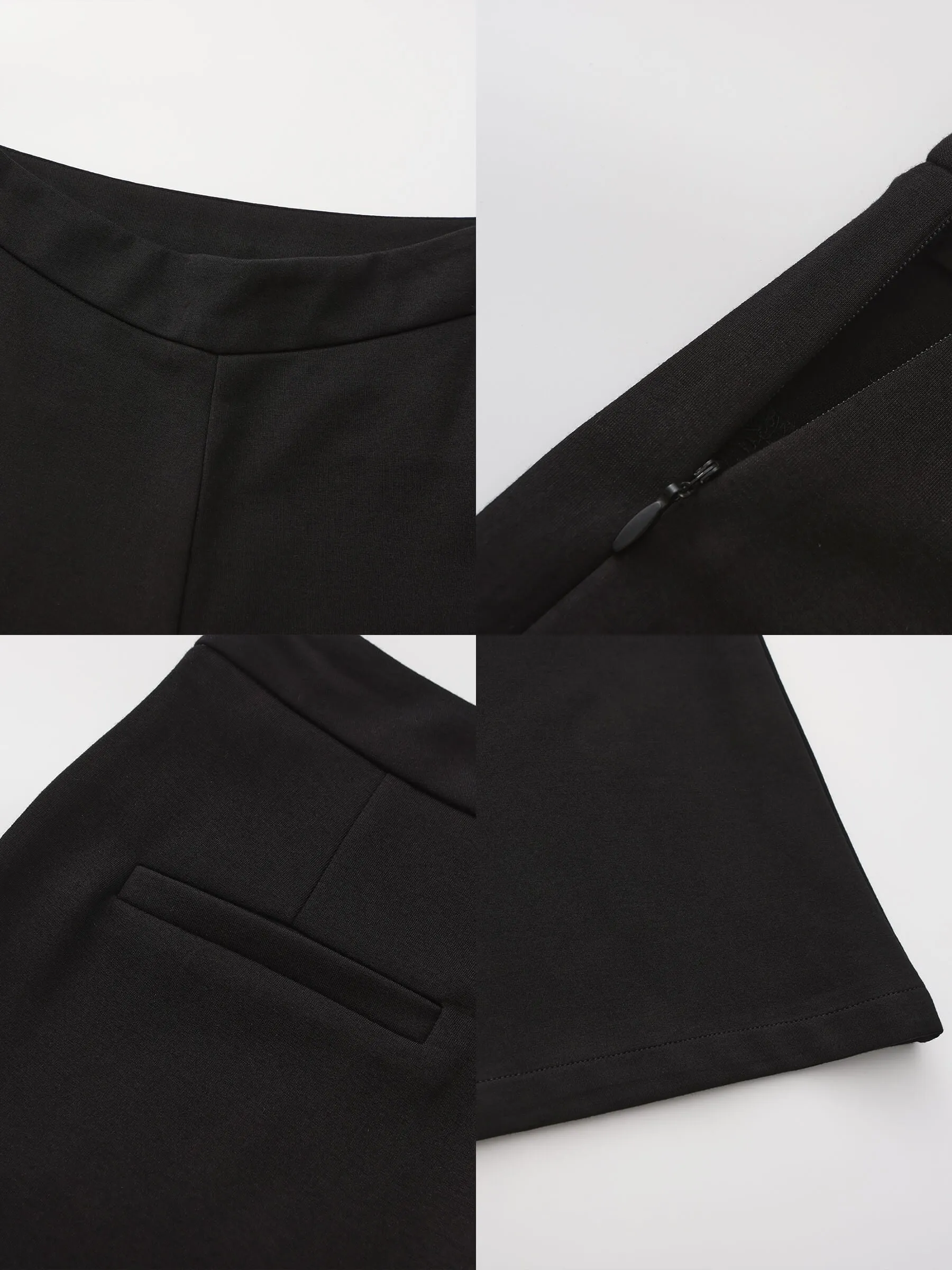 High Waisted Flared High Elastic Trousers