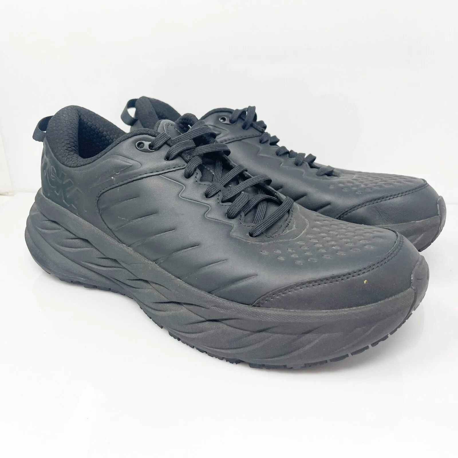 Hoka One One Mens Bondi SR 1110520 BBLC Black Casual Shoes Sneakers Size 12