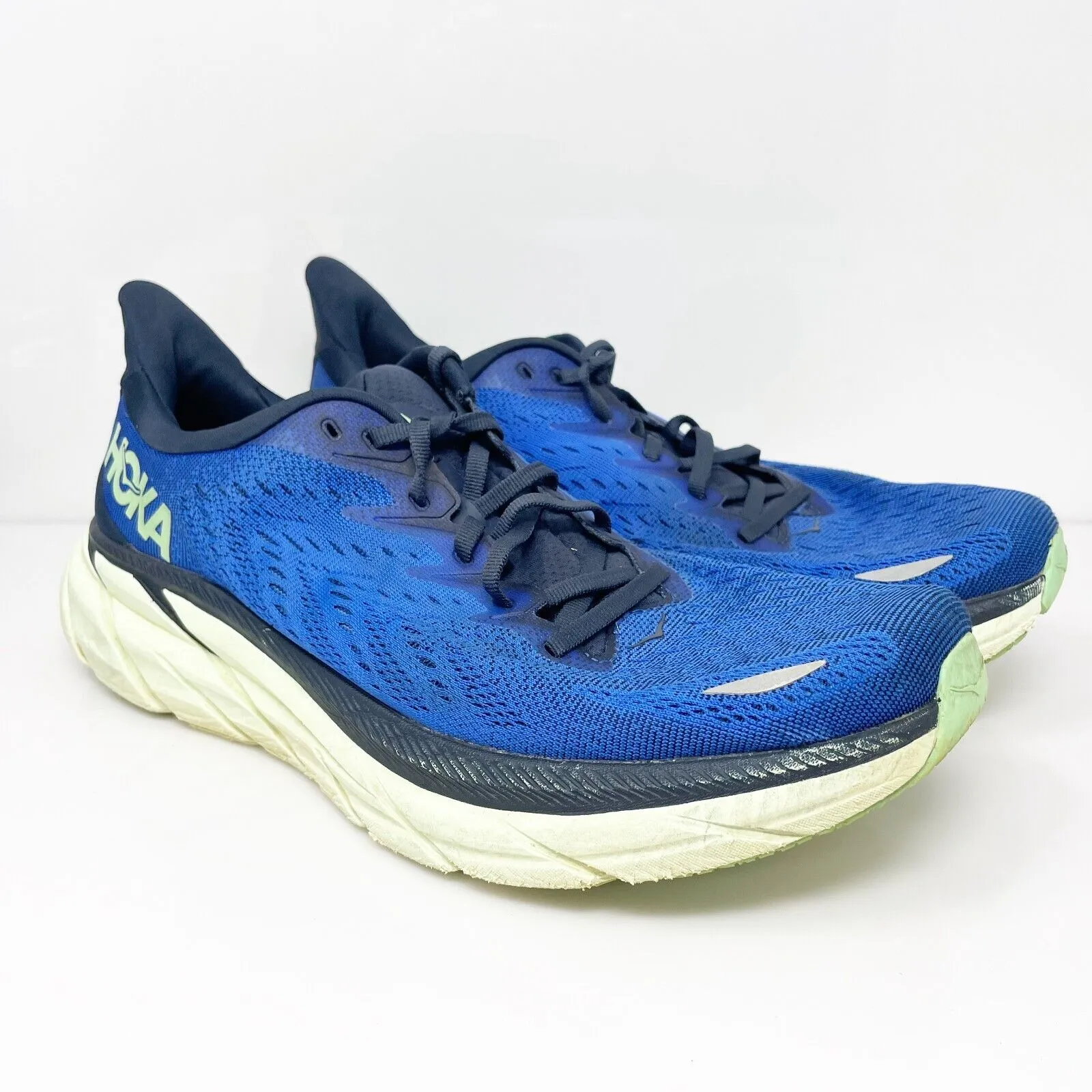 Hoka One One Mens Clifton 8 1119393 DBOS Blue Running Shoes Sneakers Size 10.5 D