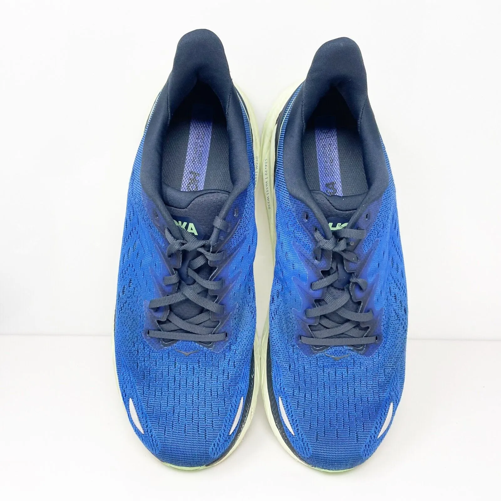 Hoka One One Mens Clifton 8 1119393 DBOS Blue Running Shoes Sneakers Size 10.5 D