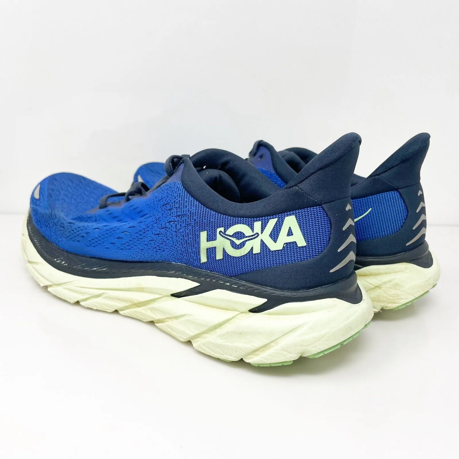 Hoka One One Mens Clifton 8 1119393 DBOS Blue Running Shoes Sneakers Size 10.5 D