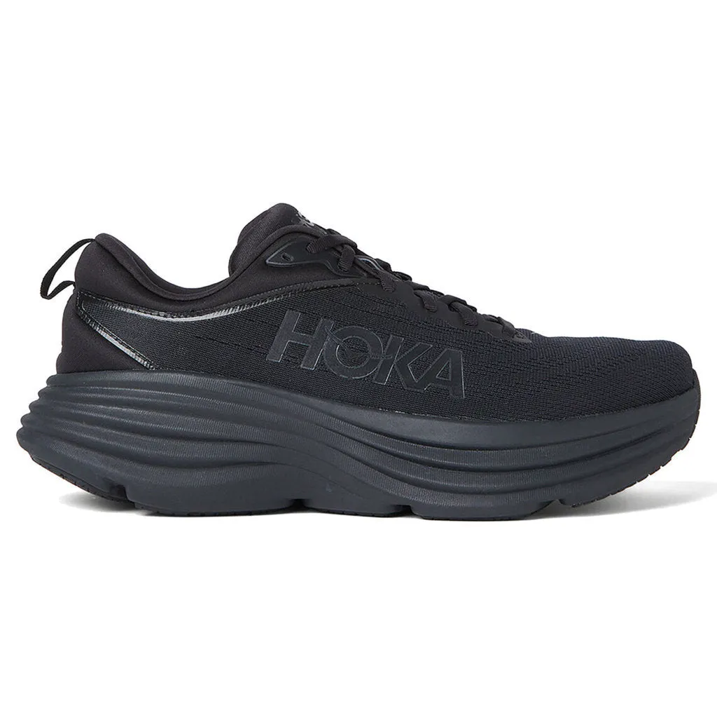 Hoka Womens Trainers Bondi 8 Lace-Up Low-Top Sneakers Textile - UK 9.5