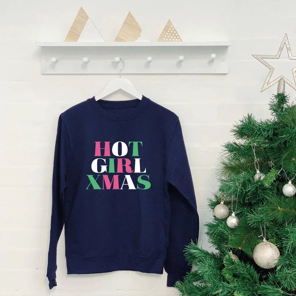 Hot Girl Xmas Women's Christmas Jumper