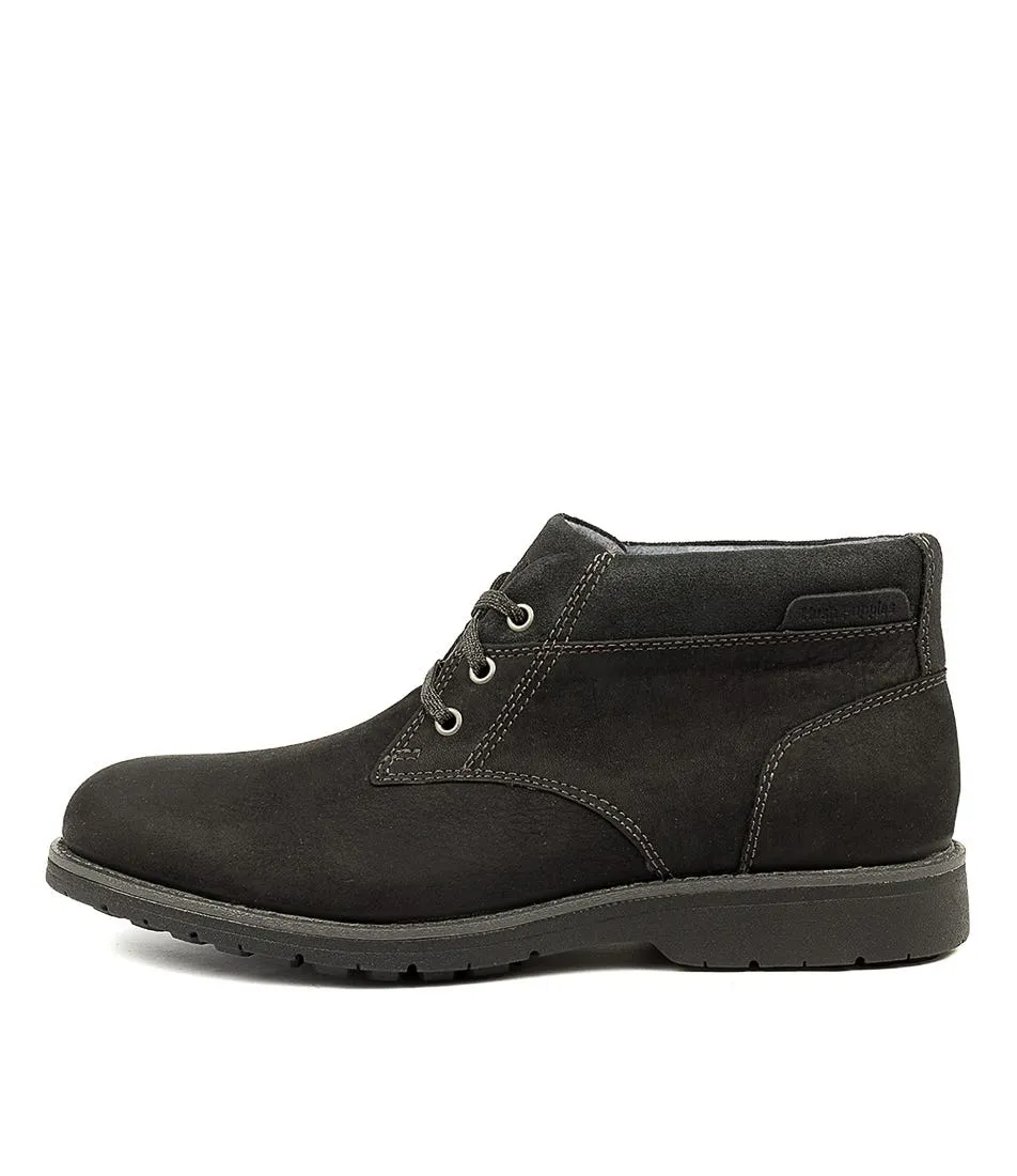 HUSH PUPPIES Beacueron Pt Chukka Black Leather