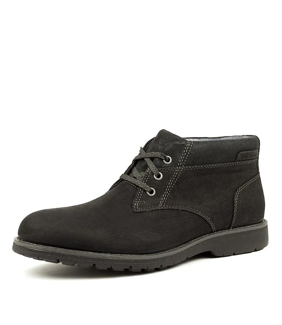 HUSH PUPPIES Beacueron Pt Chukka Black Leather